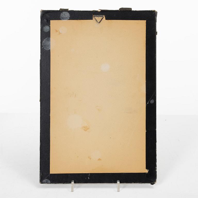 Manuskriptsidor/målningar, tre stycken, Persien/Iran, sen Qajardynasti / 1900-talets första del.