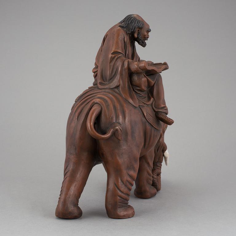 SKULPTUR, lergods, Japan, 1800/1900-tal.