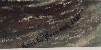 Karl E Svenson, Ångkorvetten "Saga".