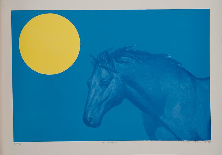 GRAFIKMAPP, "Mannerheim", färglitografier, 5 st, olika konstnärer, sign., dat. 2008/08 och numrerade 48/100.