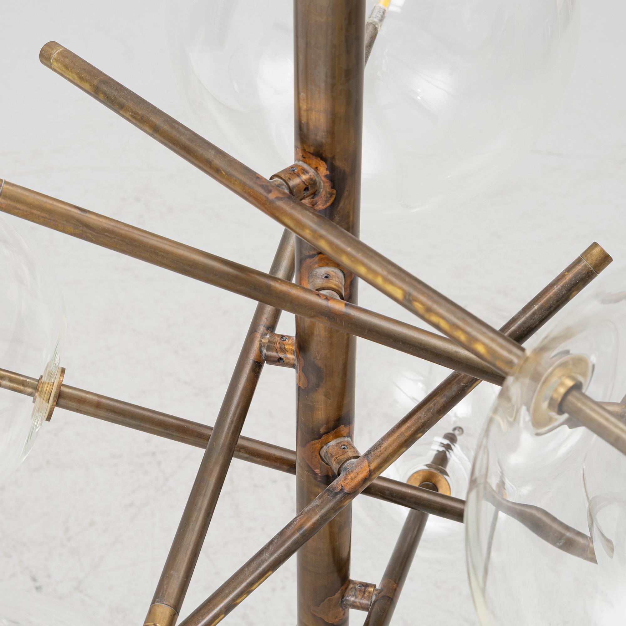 Massimo Castagna, a  "Bolle 6" ceiling lamp, Gallotti & Radice, Italy, after 2014.