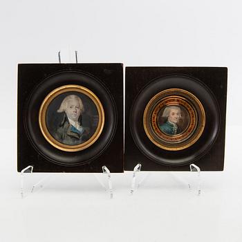 A collection of miniatures 5 pcs 17th/18th century.