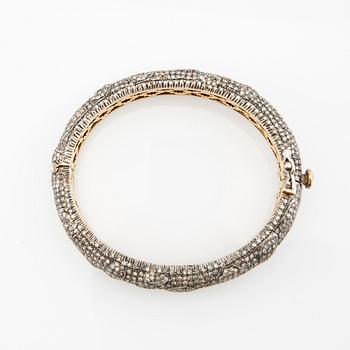 Bracelet in gilded silver with diamonds, Gem Palace Jaipur India.