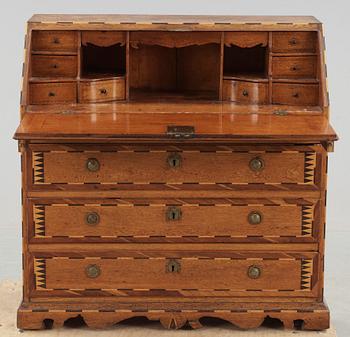 SEKRETÄR, sengustaviansk, 1700/1800-tal.