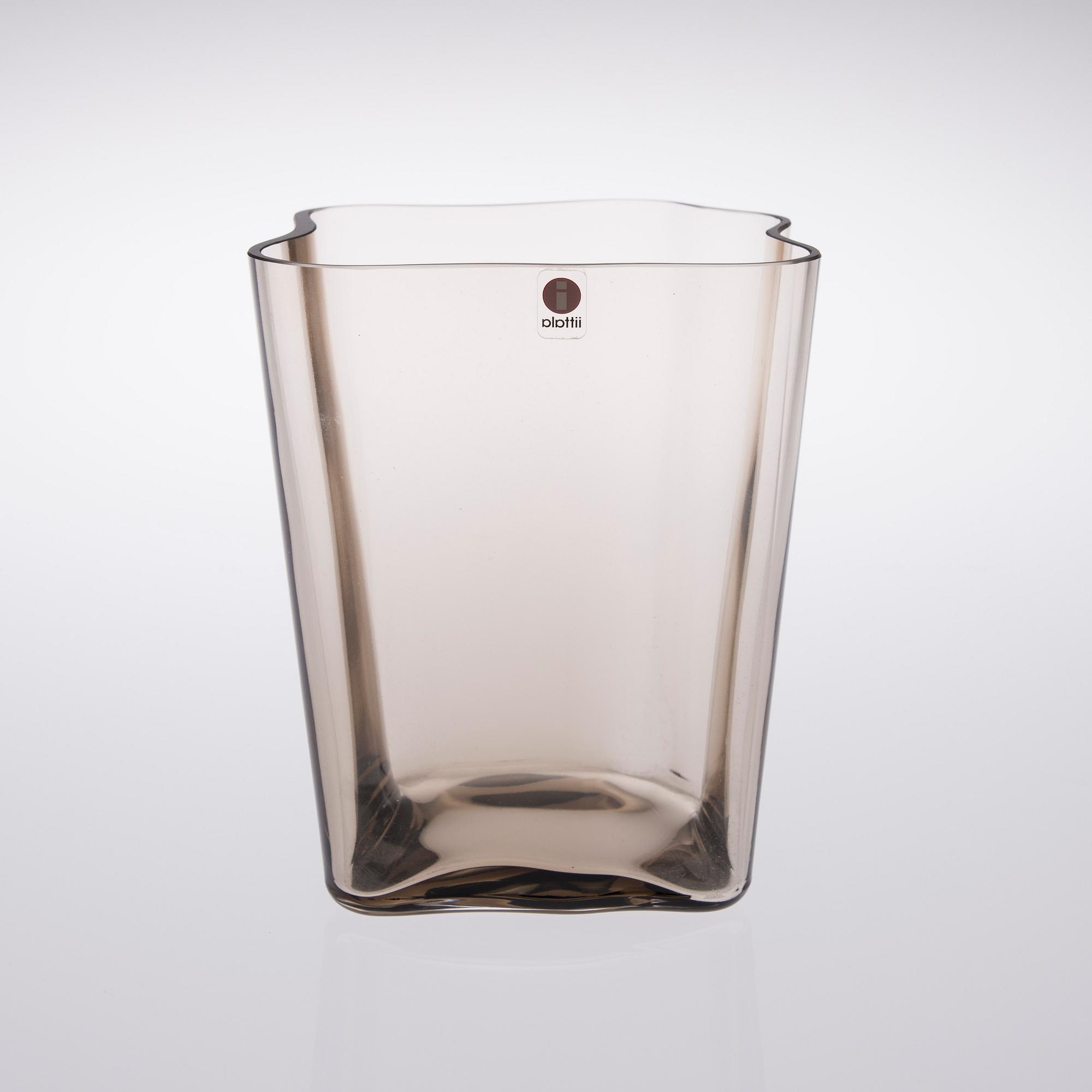 VAS, glas, märkt Alvar Aalto Iittala.