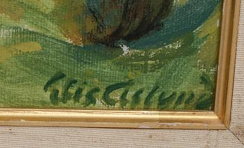 ELIS ÅSLUND, olja på duk, signerad.