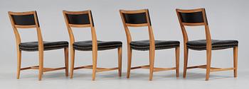 JOSEF FRANK, stolar, 4 st, Firma Svenskt Tenn, modell 695.