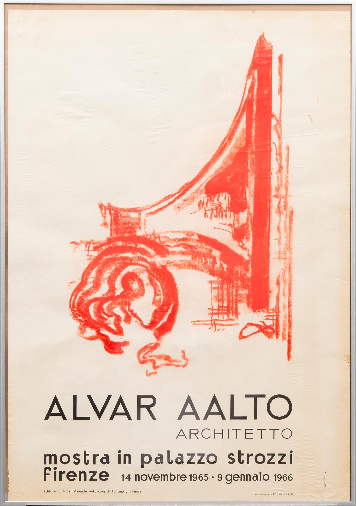JULISTE, "Alvar Aalto architetto, mostra in palazzo strozzi Firenze, 14 novembre 1965 - 9 gennaio 1966".