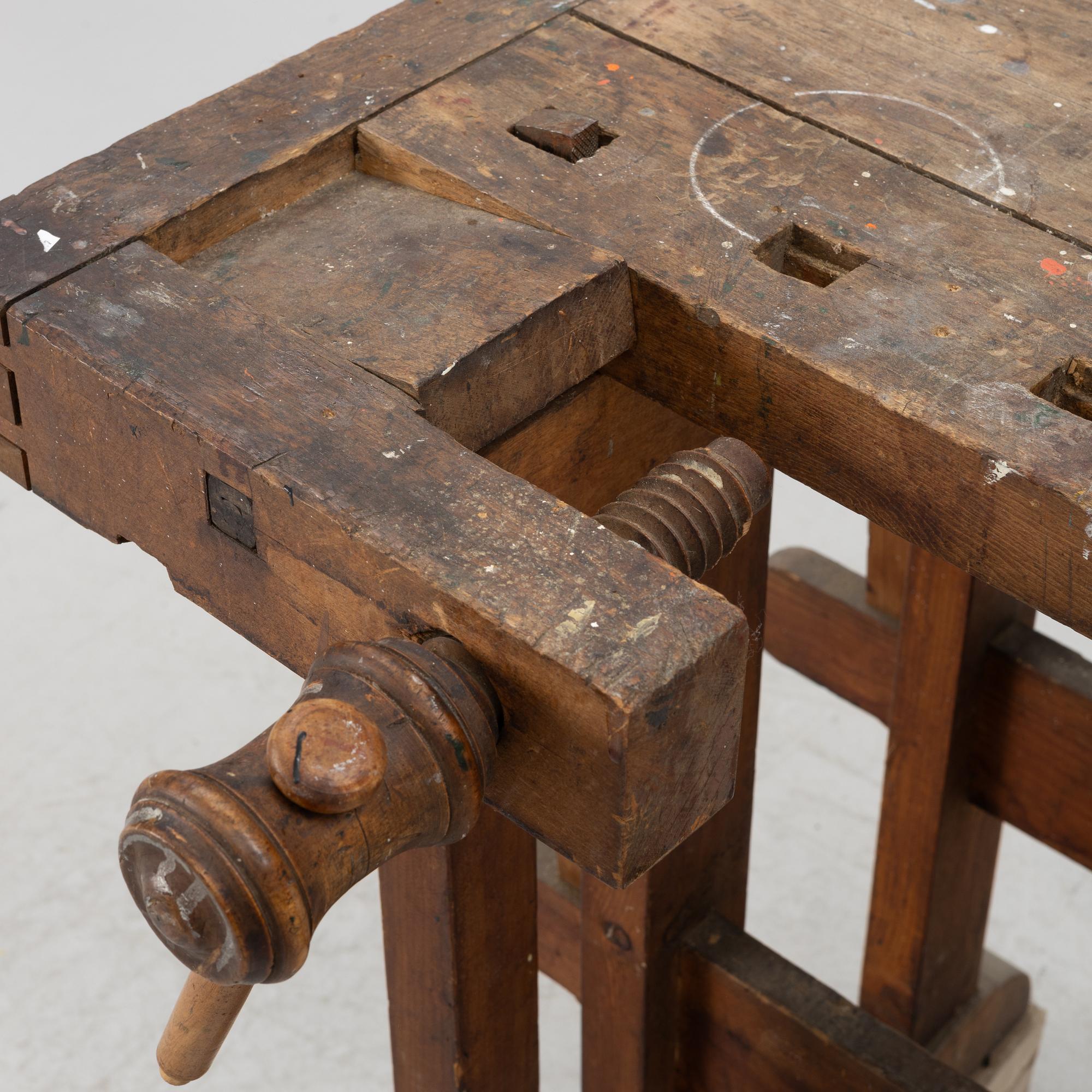 Snickarbänk, 1900-tal.