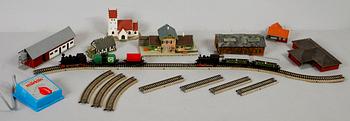 SAMLING MÄRKLIN, samt miniatyrbyggnader.