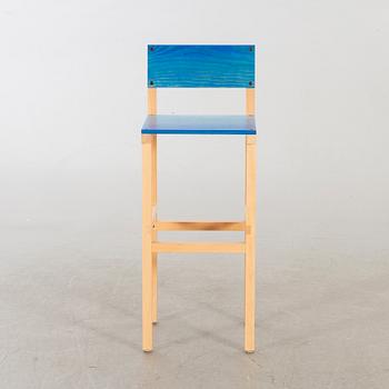 FREDRIK PAULSEN, "Röhsska"Designbaren,bar stool, Blå Station 2020, Bar stool 14/18.