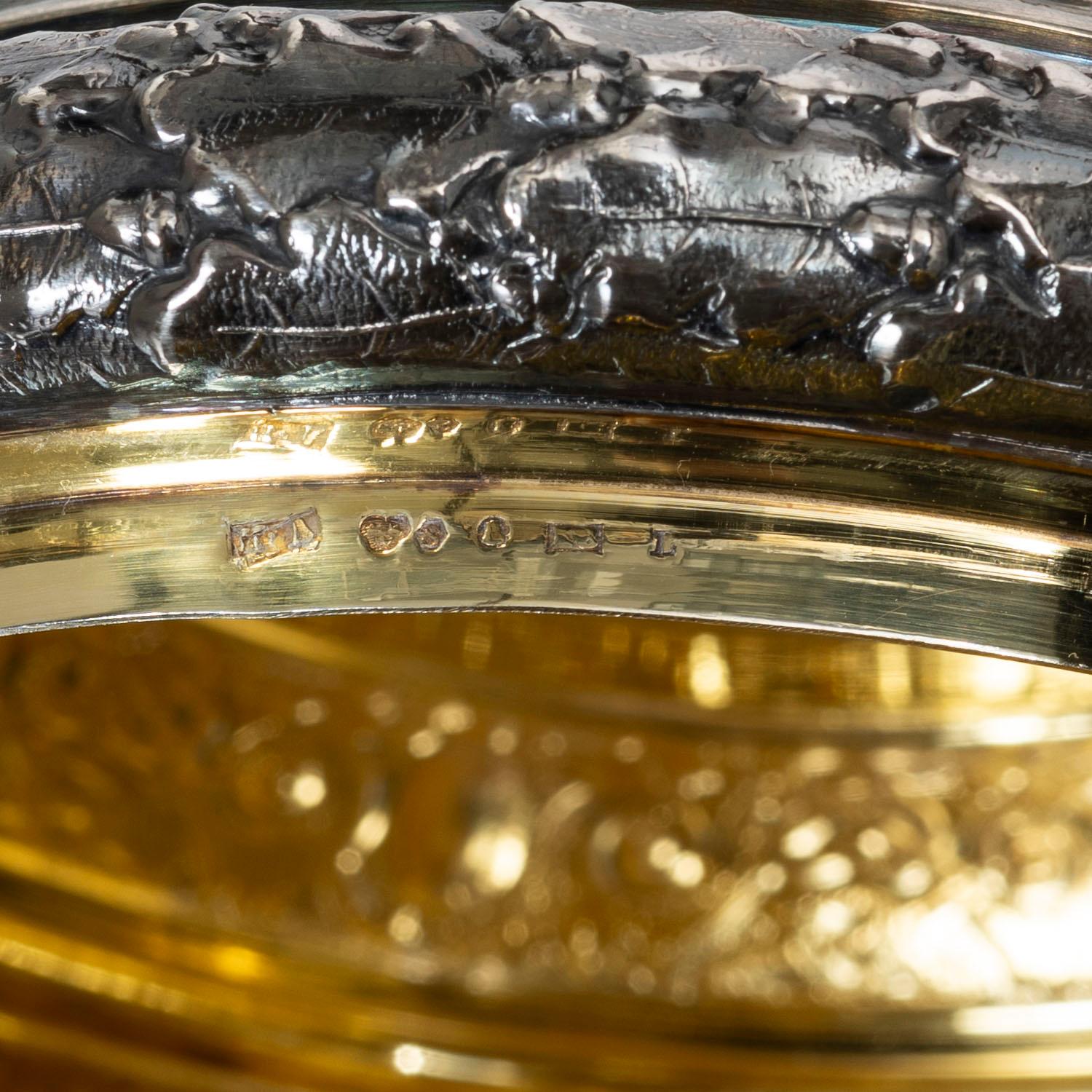 K Anderson, dryckeskanna, silver, barockstil, Stockholm 1931.