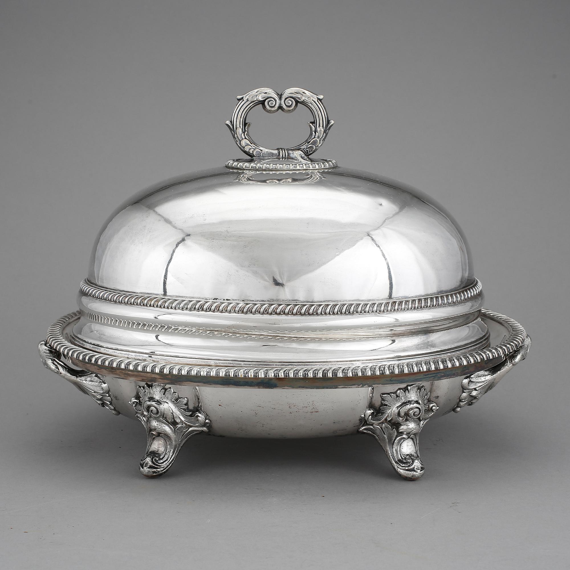 STEKHUV med FAT och STÄLL, pläter, bl.a England, 1900-tal.