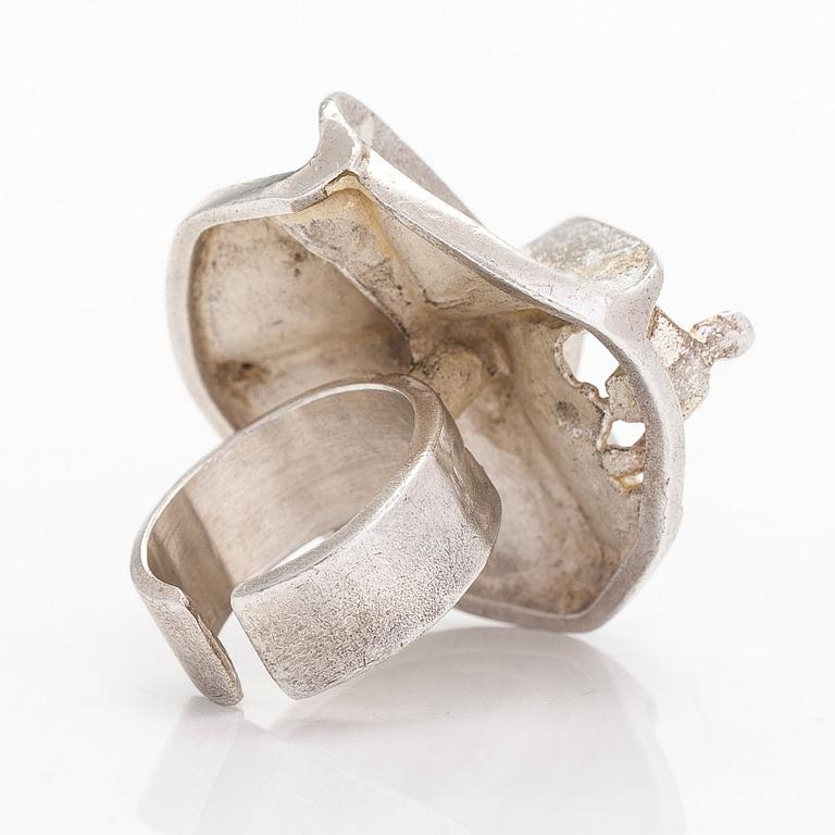 Björn Weckström, ring "Jaaras dröm", sterlingsilver. Lapponia 1973.