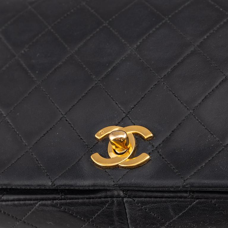 Chanel, a quilted leather 'Flap' bag, 1989-91.