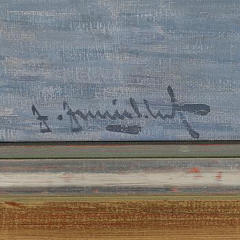 UNKNOWN ARTISt, oil on canvas, signed, from the first half of the 20th century.