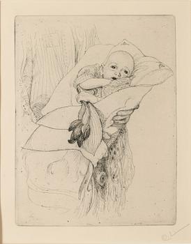 575. Carl Larsson, "Gunlög gratulerar morfar".