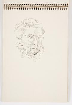 Lotte Laserstein, 3 skissböcker med blyertsteckningar.