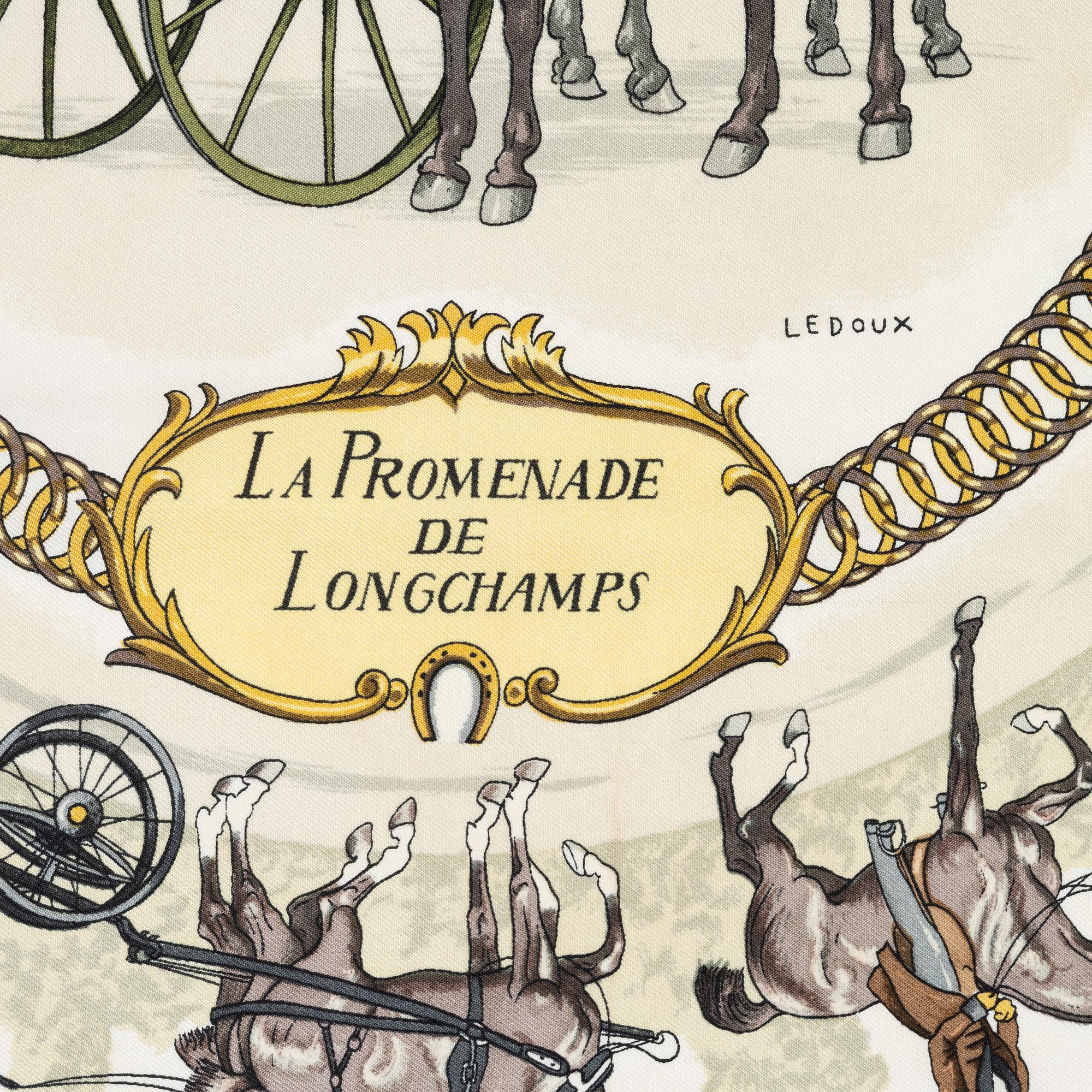 Hermès, scarf, "La Promenade de Longchamps".
