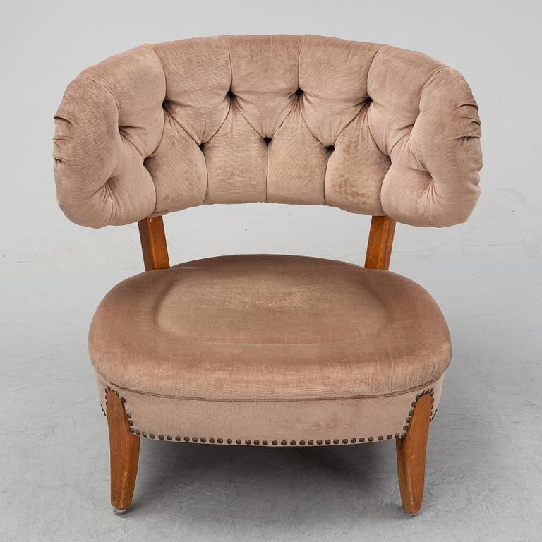 Otto Schulz, a "Schulz" easy chair, Jio Möbler, Jönköping, Sweden, mid 20th century.