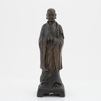 A Ming style bronze buddha, 20th century.