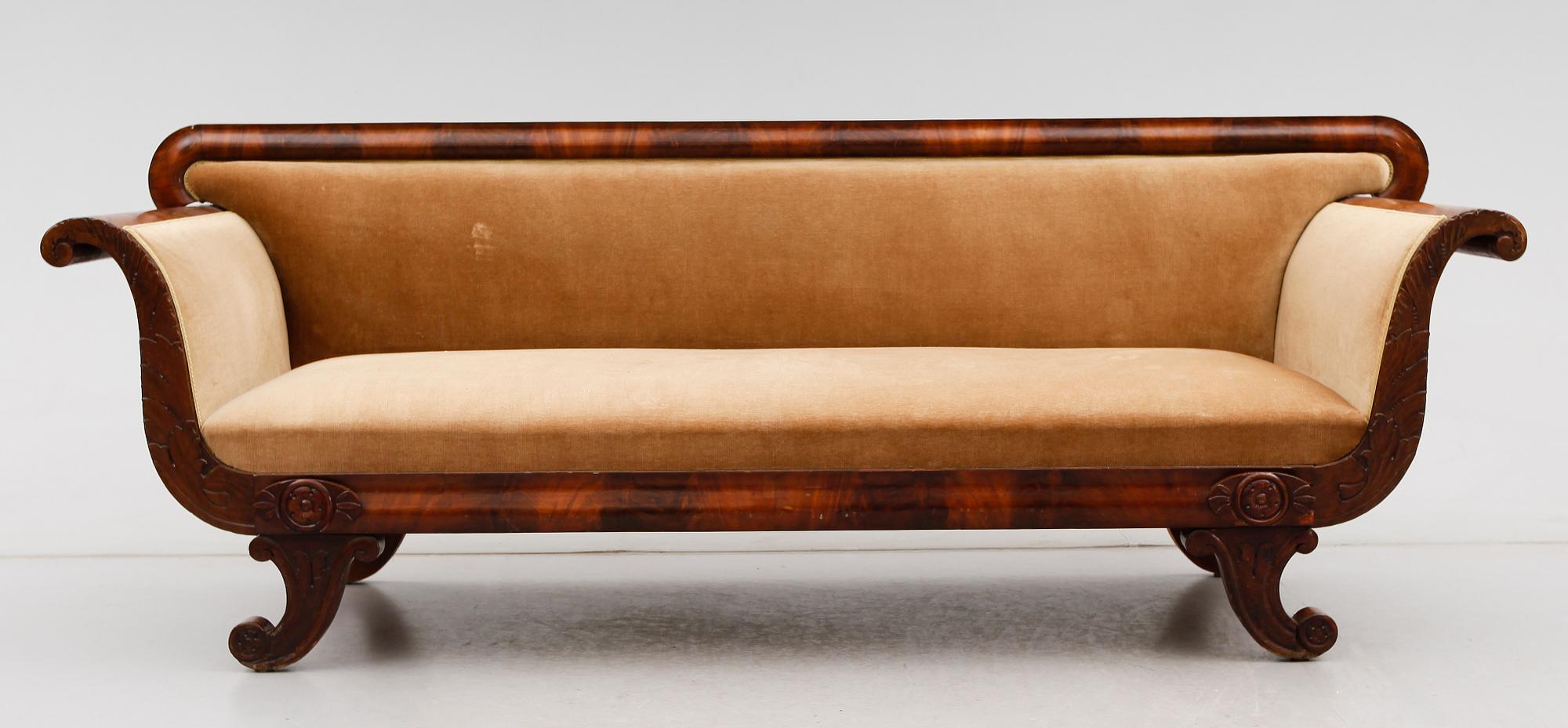SOFFA, senempire, 1800-talets mitt.