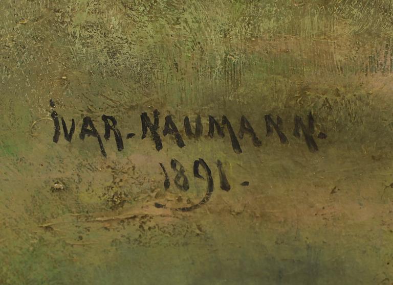 IVAR NAUMANN, olja på duk, signerad och daterad 1891.