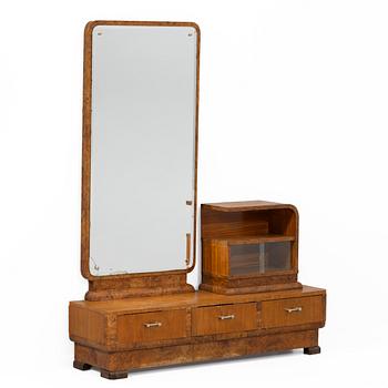 Hallmöbel med spegel, art deco, 1900-talets första del.