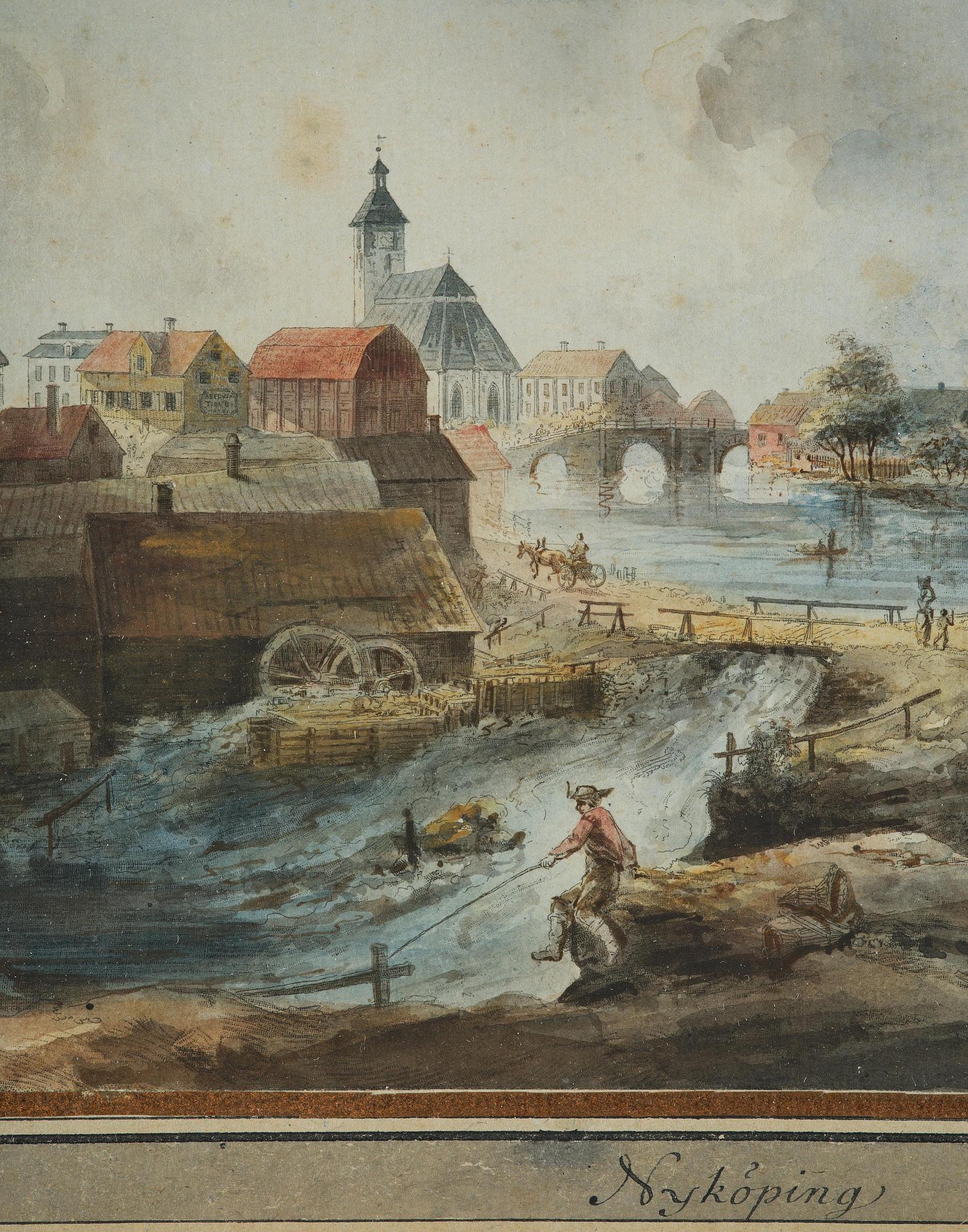 Johan Fredrik Martin, "Nyköping" ("Utsigt af Nyköping", Ur "Svenska vuer").