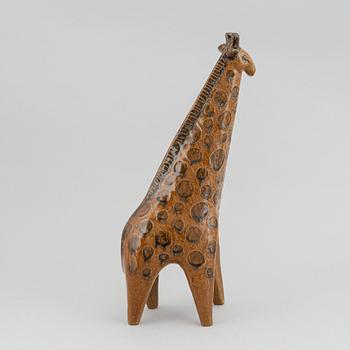 Lisa Larson, a stoneware figurine, 'Giraffe' from the series 'Stora Zoo' for Gustavsberg.