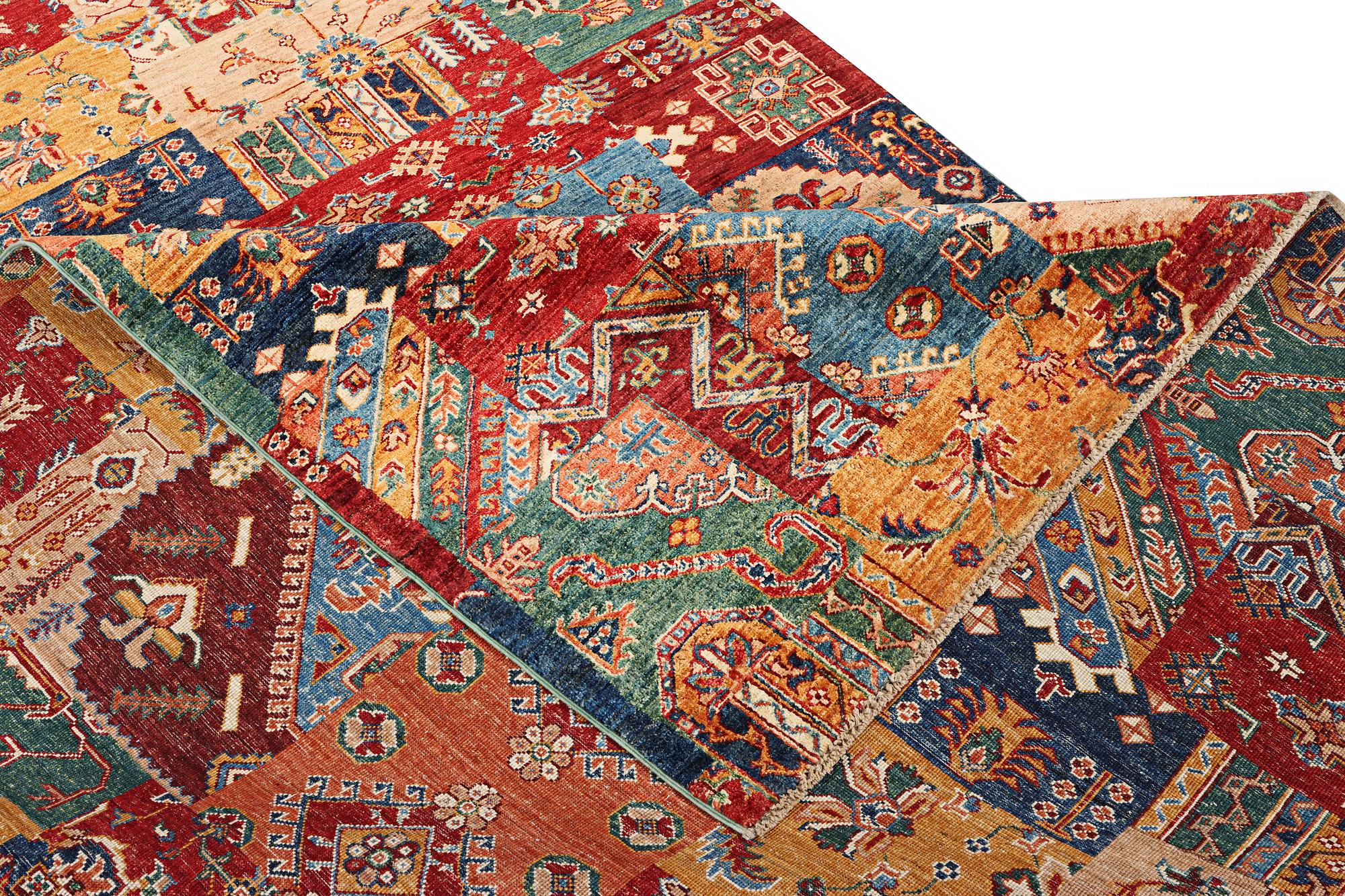 A Kazak carpet, c. 296 x 209 cm.