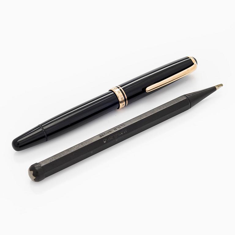 Montblanc, reservoarpenna, nr 254, samt stiftpenna, D.R.P. 481237.