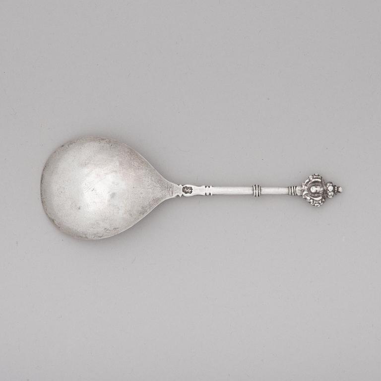 A Swedish silver spoon, unidentified mark c. 1600.