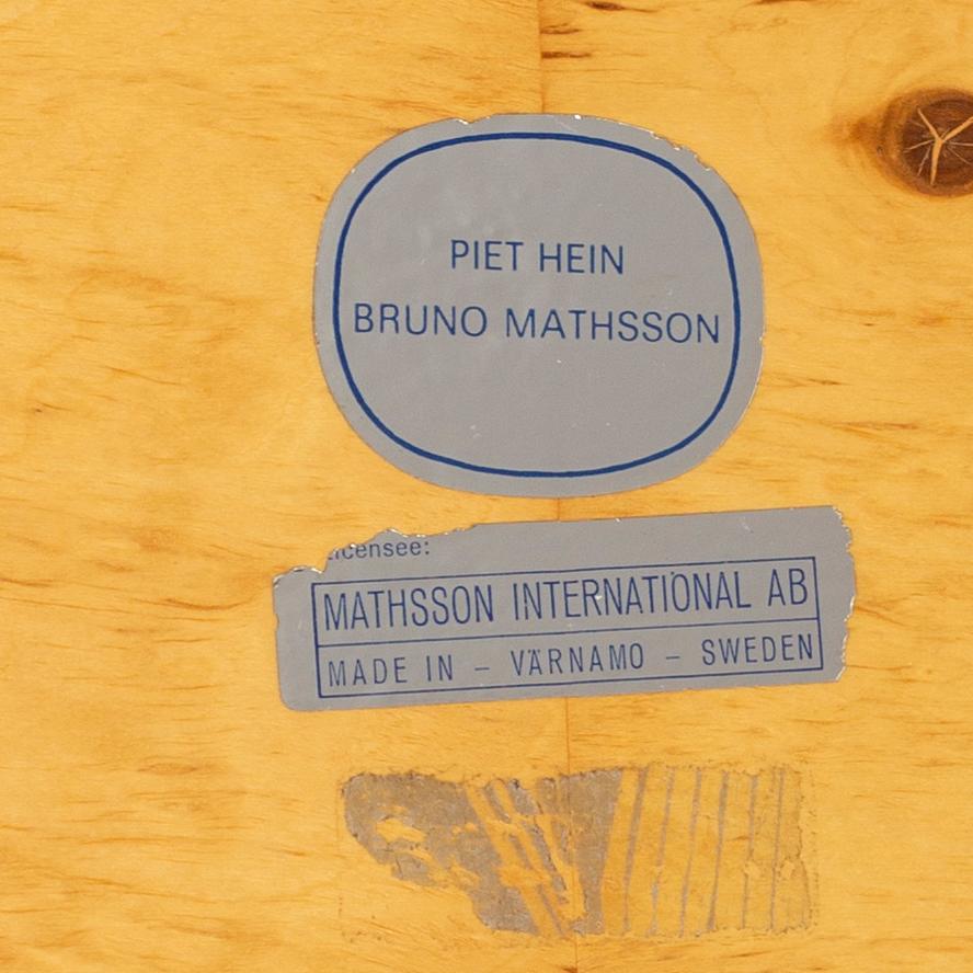 BRUNO MATHSSON and PIET HEIN, an "Ellips" lounge table.