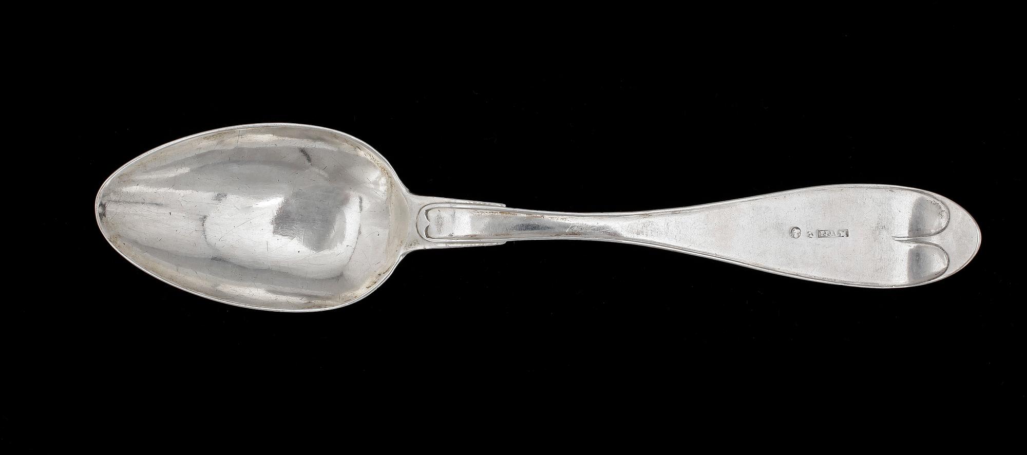SKEDAR, 7 st, silver, P. Palm, Stockholm 1807-20. Tot vikt 446.