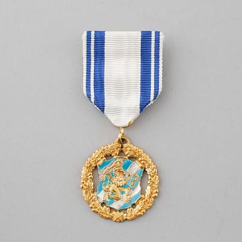 MEDALJ, 18k guld, C C Sporrong & Co, Stockholm, 1968.