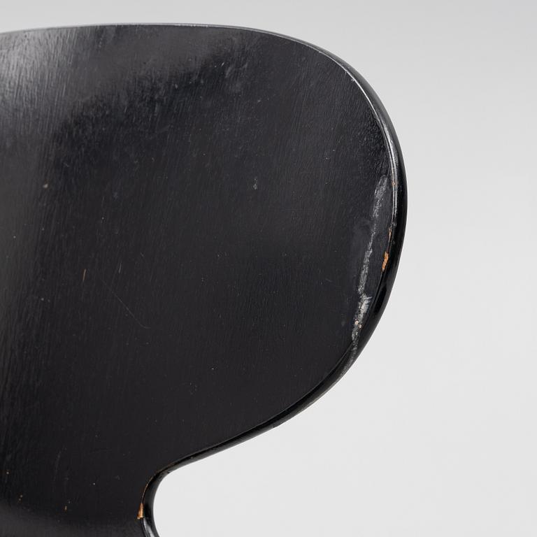 Arne Jacobsen, chairs, 4 pcs, "Ant", Fritz Hansen, Denmark, second half of the 20th century.