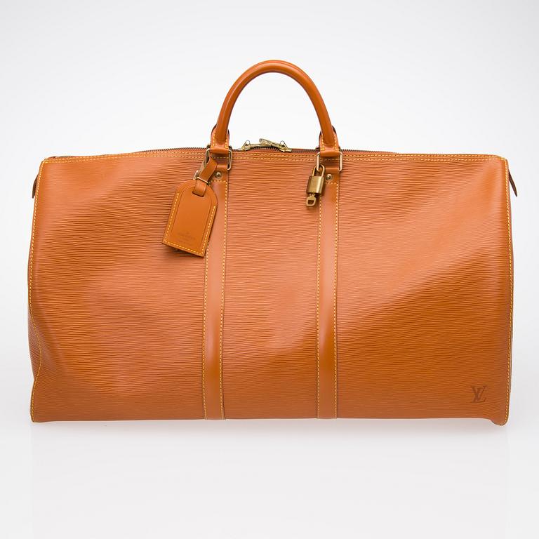 KEEPALL 55 EPI TRAVEL BAG.