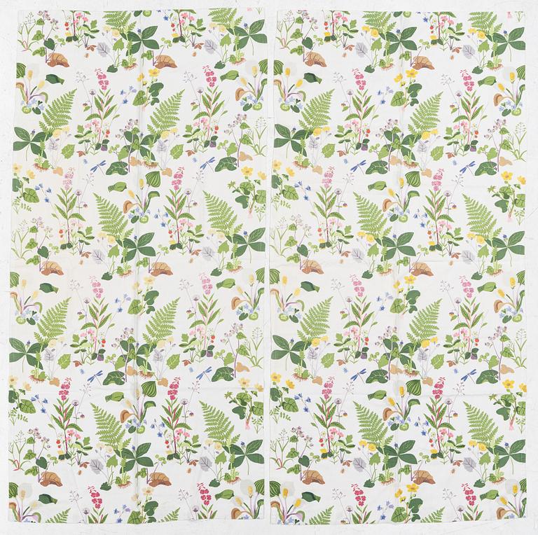 Gocken Jobs, three pairs of curtains, 'Trollslända', Nordiska Kompaniets textilkammare.