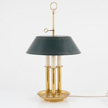 A brass Bouillotte table lamp mid 20th century.