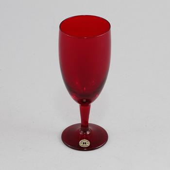 CHAMPAGNEGLAS, 12 st, glas. Monica Bratt, Reijmyre, omkring 1900-talets mitt.