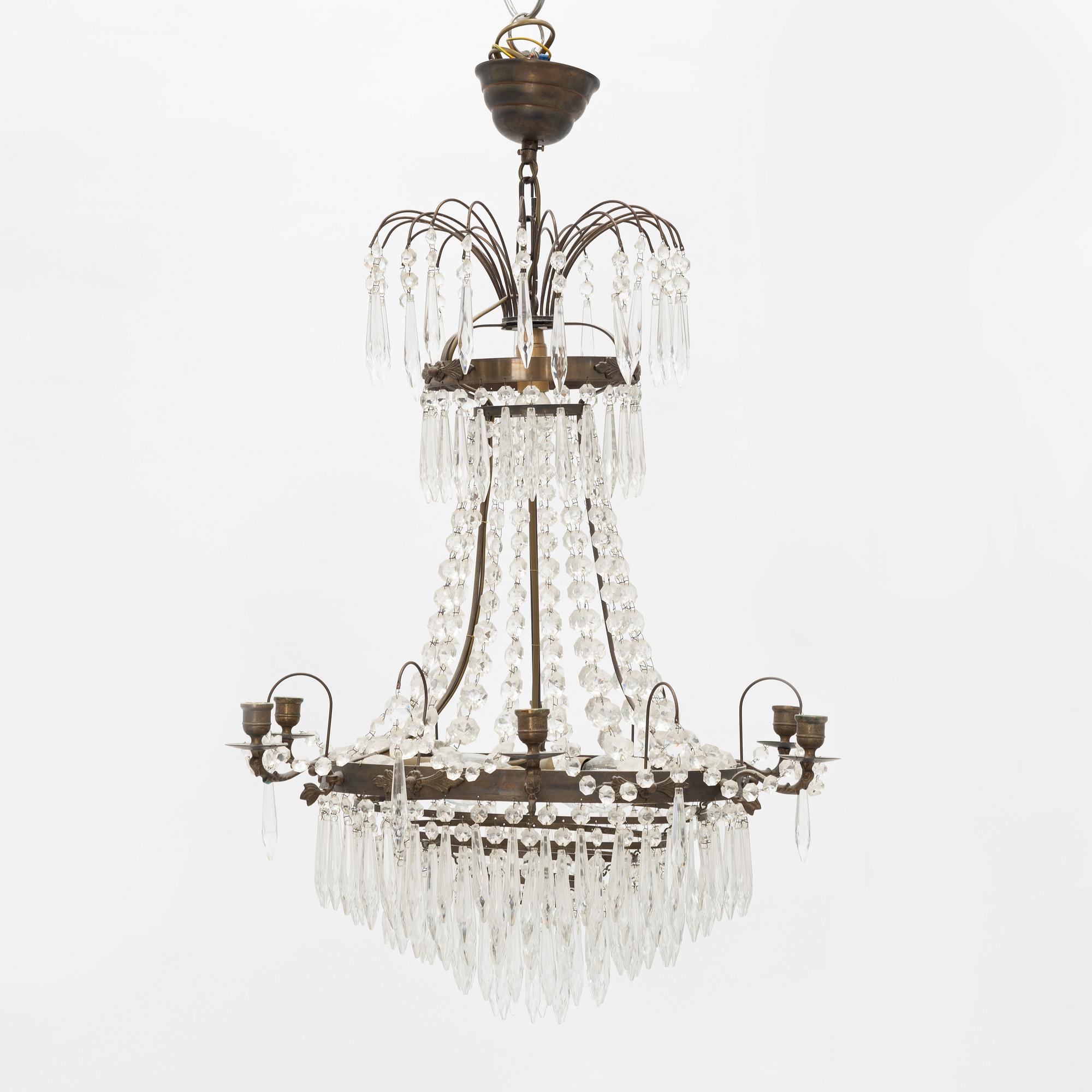 Ljuskrona, gustaviansk stil, 1900-tal.