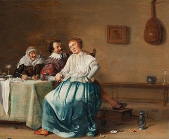 502. Dirck Hals, attributed to, Interior with elegant party.