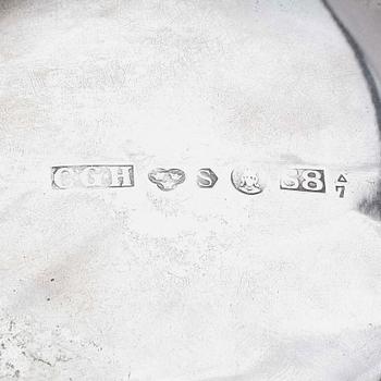 STOP, silver, C G Hallberg, Stockholm, 1944, vikt ca 597 gram.