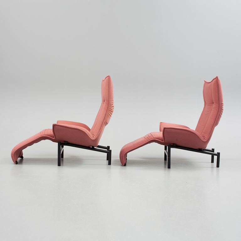 FÅTÖLJER, ett par, "Veranda", Vico Magistretti, Cassina, formgivna 1983.