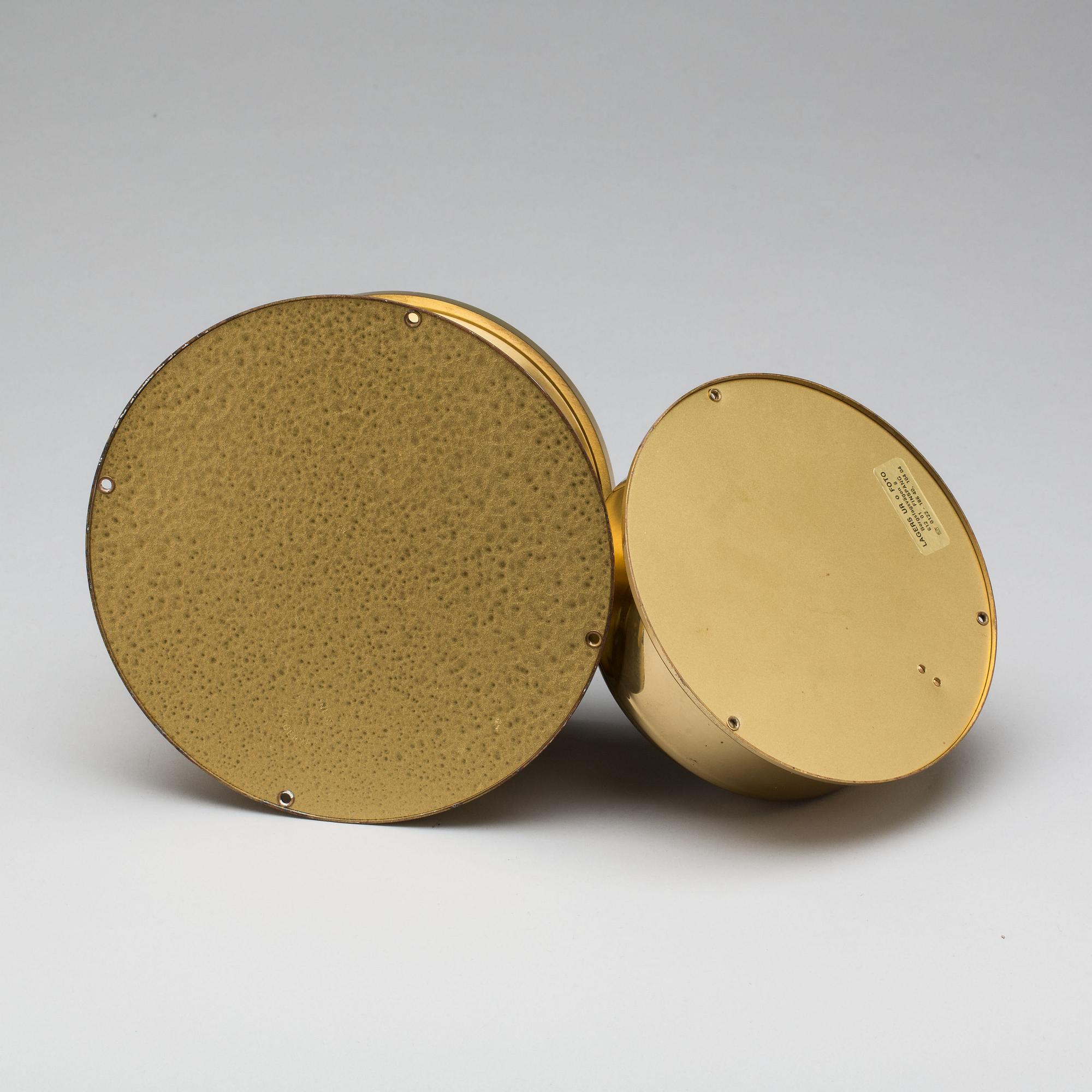 SKEPPSUR samt BAROMETER, mässing, "Royal Mariner", Schatz, Tyskland, 1900-talets andra hälft.