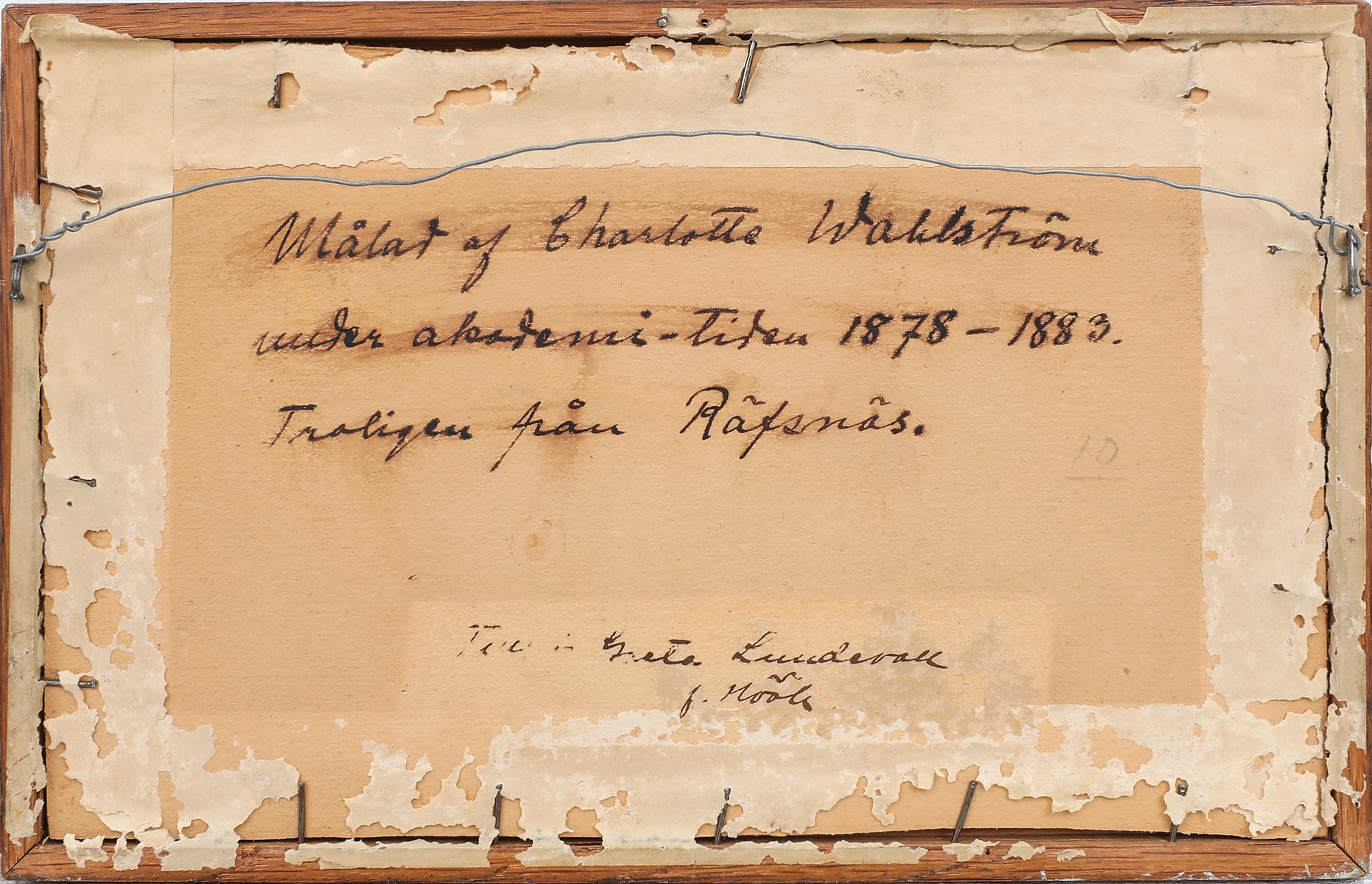 Charlotte Wahlström, trädgård, troligen från Räfsnäs.