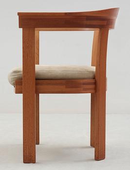 A HI-gruppen mahogany armchair, Stockholm 1974.