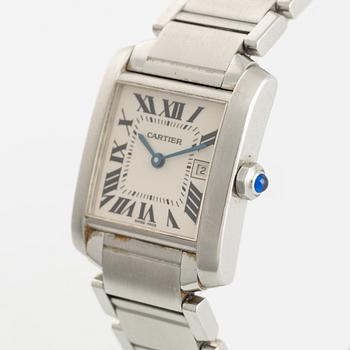 Cartier, Tank, Francaise, wristwatch, 30 x 25 mm.