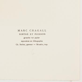 Marc Chagall, "Sirène et poisson", from: "Nice et la Côte d'Azur".